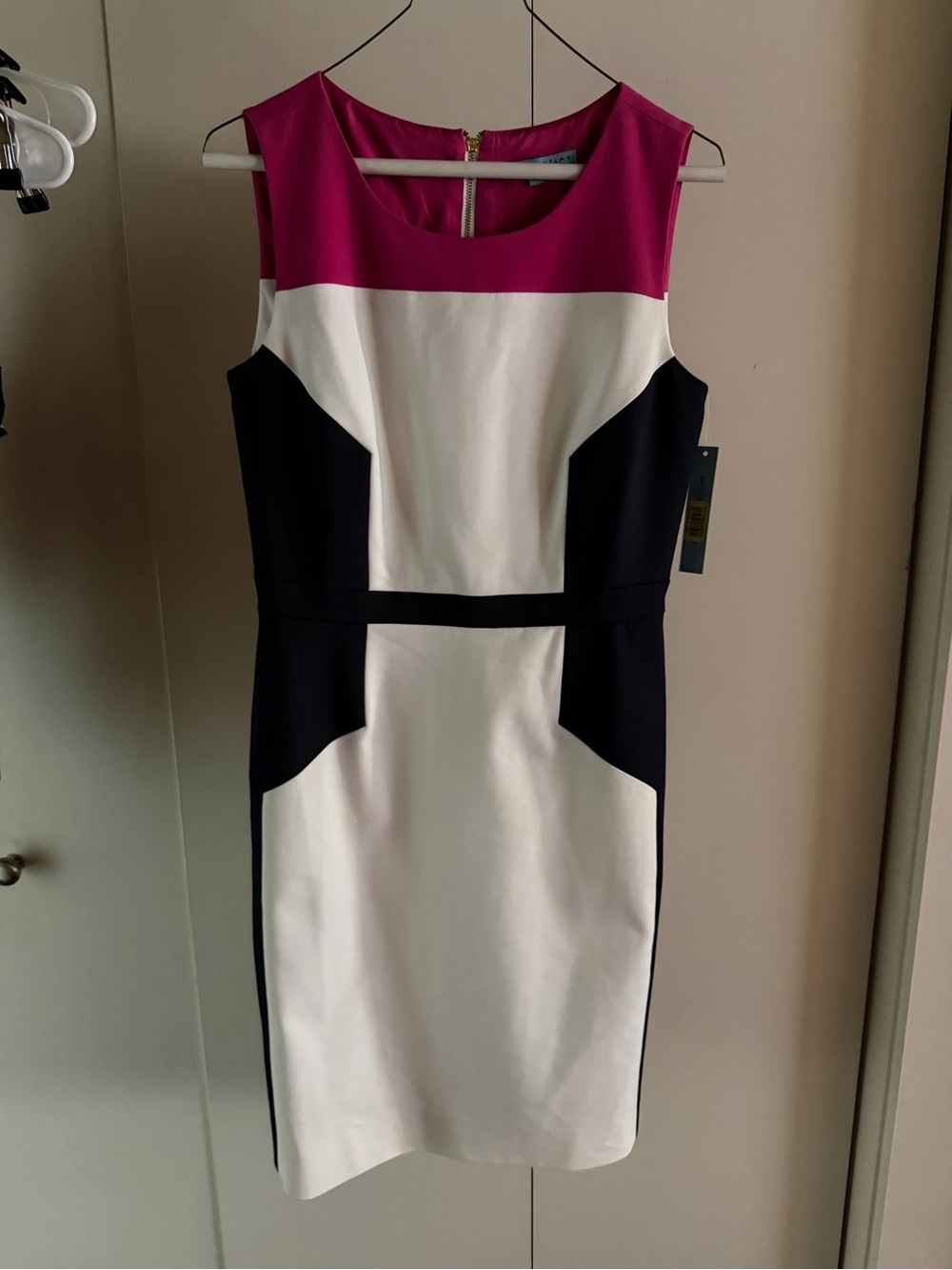 ANTONIO MELANI Colorblock Midi Dress